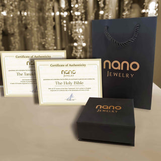 Bracelet With CZ Stones and Nano Bible - Amazona Design