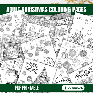 Adult Christmas Coloring Pages