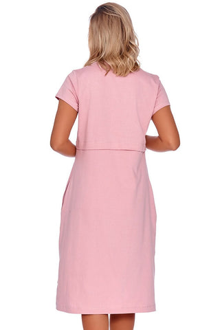 Mom Nursing Nightgown - Pink
