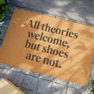 Theories Welcome - - Entryway Mat, Indoor/Outdoor