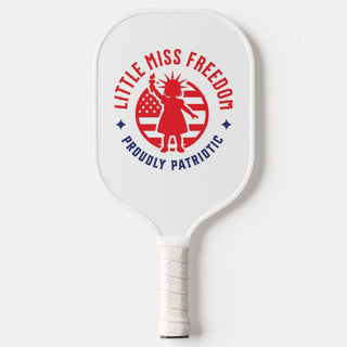 Little Miss Freedom Proudly Patriotic Pickleball Paddle