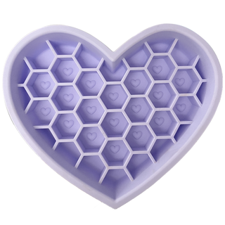 Pet Silicone Slow Feeder -Heart Shaped Dog Bowl