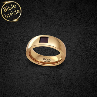 Religious Ring - Modern Design With Nano Bible - America Design