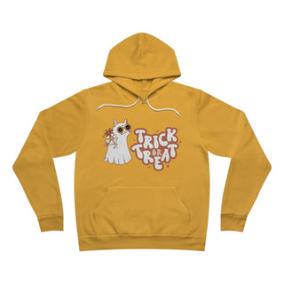 Tick or Treat Groovy Kitty Fleece Pullover Hoodie