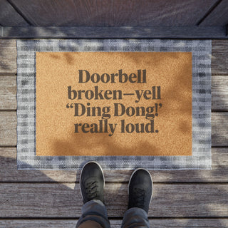 Doorbell Broken - Entryway Mat, Indoor/Outdoor