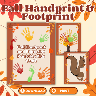 Fall Hand & Foot Print Crafts