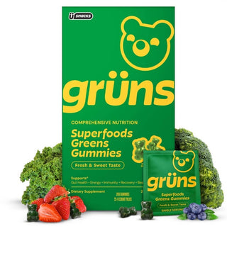 Grüns Organic Superfood Greens Multivitamin Gummies – 25ct