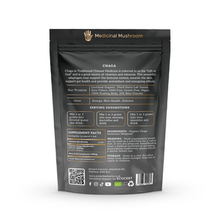 Organic Chaga Mushroom Extract Powder 30% Beta-Glucan (60g)