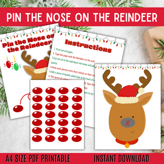 Pin The Nose On The Reindeer