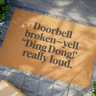Doorbell Broken - Entryway Mat, Indoor/Outdoor
