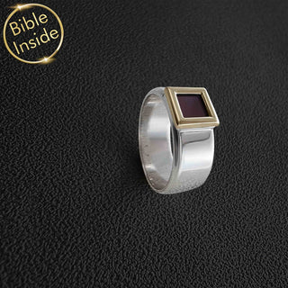 Christian Ring With Nano Bible - Heracles Design