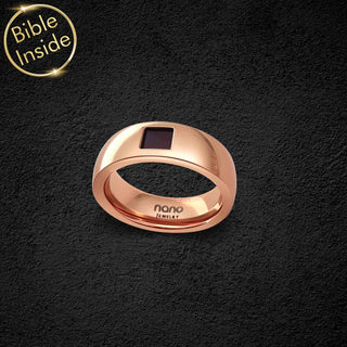 Religious Ring - Modern Design With Nano Bible - America Design