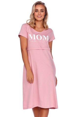 Mom Nursing Nightgown - Pink