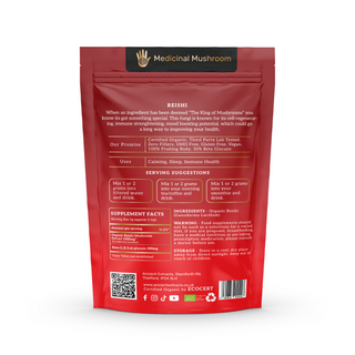 Organic Reishi Mushroom Extract Powder 30% Beta-Glucan (60g)