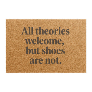 Theories Welcome - - Entryway Mat, Indoor/Outdoor