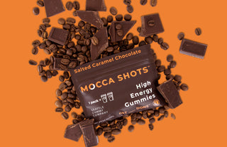 Mocca Shots Energy Gummies with Caffeine | 12-Pack - Salted Caramel Chocolate