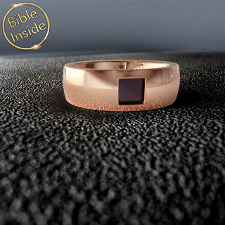 Religious Ring - Modern Design With Nano Bible - America Design