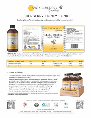 Elderberry Honey Tonic — immune support for kids and adults