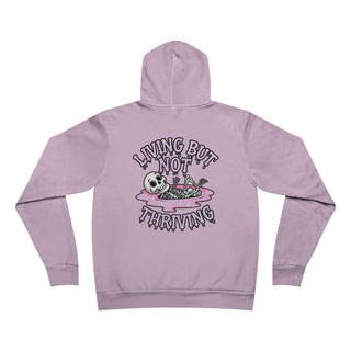 Cloud 9 / Living But Not Thriving Fleece Pullover Hoodie