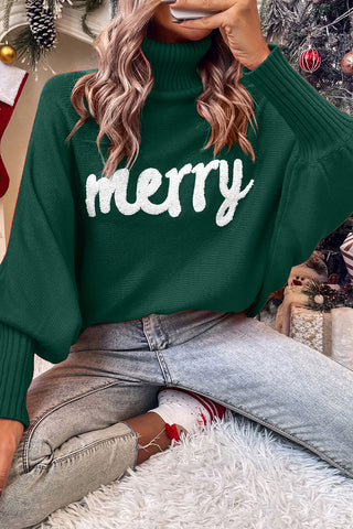 Merry Turtleneck Long Sleeve Sweater