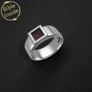 Christian Ring With Nano Bible - Heracles Design