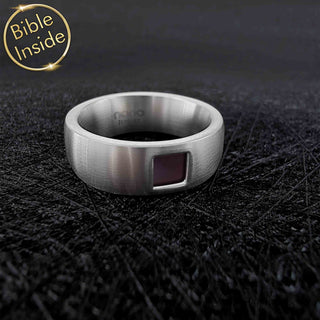 Religious Ring - Modern Design With Nano Bible - America Design