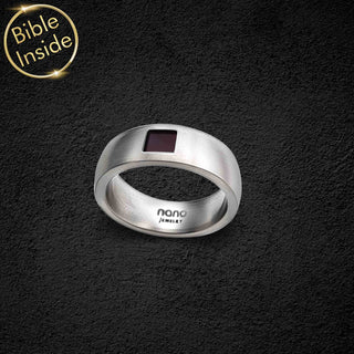 Religious Ring - Modern Design With Nano Bible - America Design