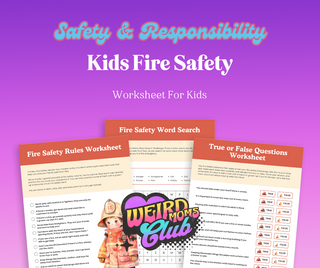Fire Safety For Kids Worksheets