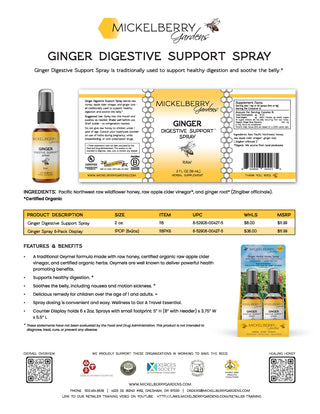 Herbal Honey Spray Display (Pack of 6) — on the go wellness