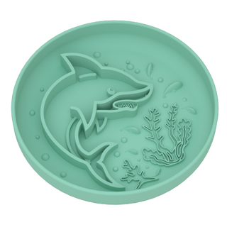 Pet Silicone Slow Feeder - Shark Shaped Dog Bowl