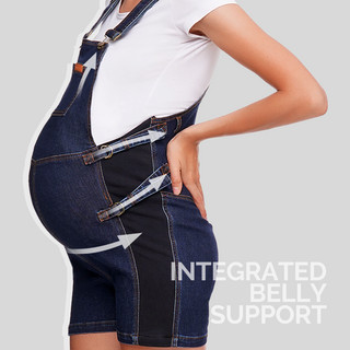 Belly Support Maternity Overall - Short