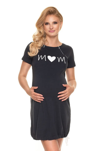 Mom Nursing Nightgown - Black