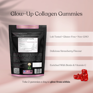 Collagen Gummies With Vitamin C & Biotin Strawberry Flavour