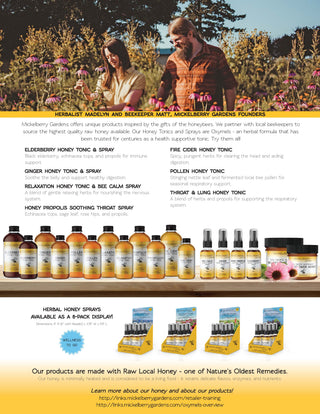 Herbal Honey Spray Display (Pack of 6) — on the go wellness