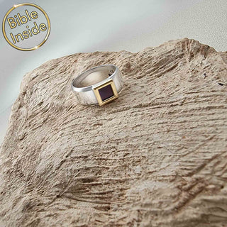 Christian Ring With Nano Bible - Heracles Design