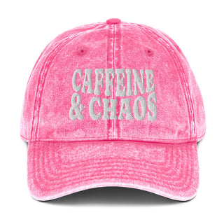 Caffeine & Chaos Adult Cotton Hat